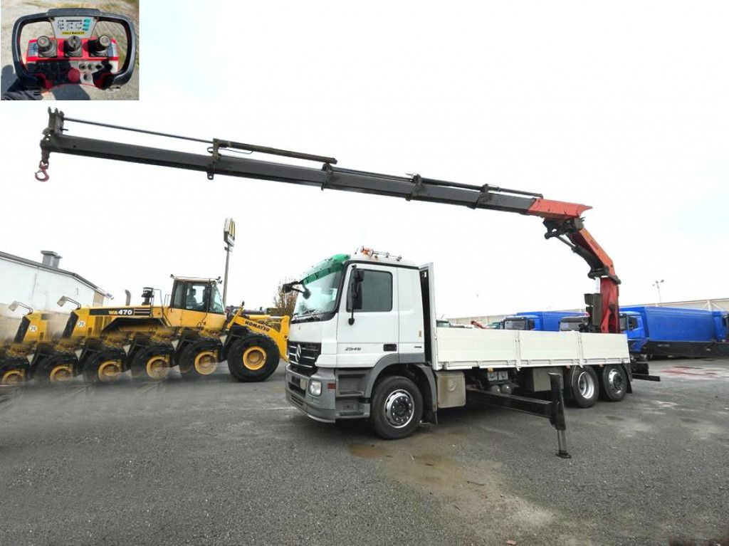 Mercedes-Benz Actros 2546 L 6x2 Pritsche Heckkran Palfinger P - Kravas auto ar manipulatoru, Bortu kravas automašīna/ Platforma: foto 1 Mercedes-Benz Actros 2546 L 6x2 Pritsche Heckkran Palfinger P - Kravas auto ar manipulatoru, Bortu kravas automašīna/ Platforma: foto 1