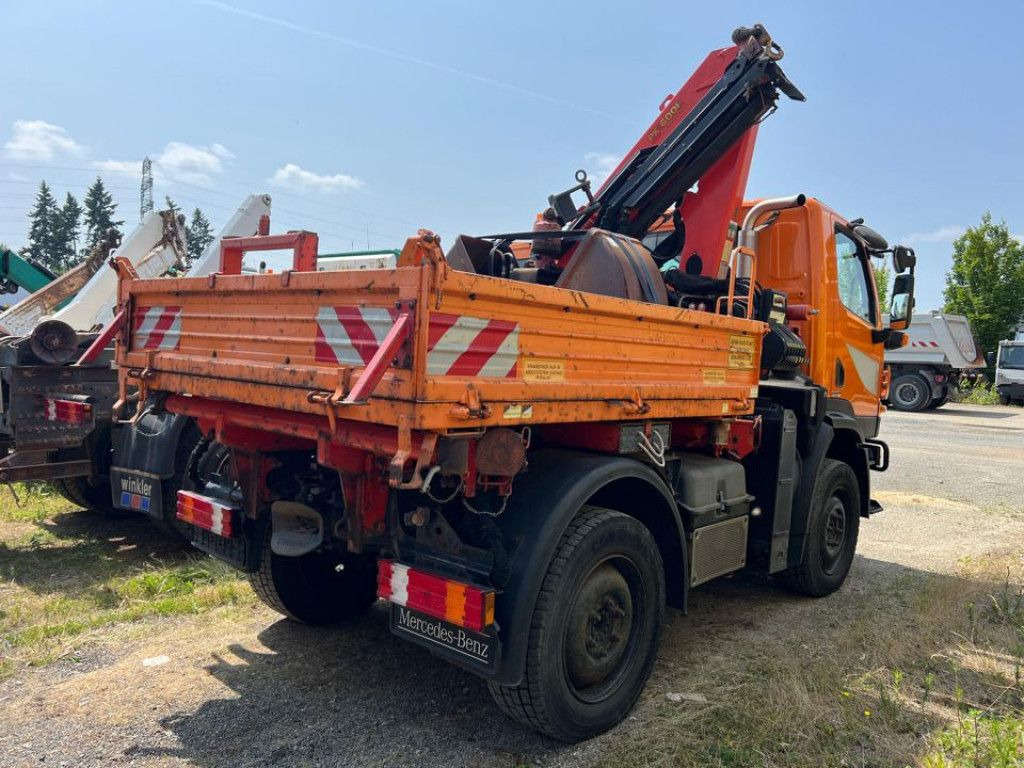 Mercedes-Benz Unimog U20 2-Achs Allradkipper Kran Palfinger Kr - Kravas automašīna pašizgāzējs, Kravas auto ar manipulatoru: foto 4 Mercedes-Benz Unimog U20 2-Achs Allradkipper Kran Palfinger Kr - Kravas automašīna pašizgāzējs, Kravas auto ar manipulatoru: foto 4