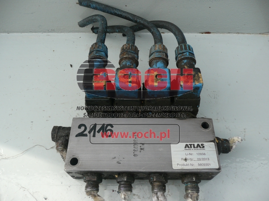 ATLAS 5609301 LI 12856 LT-35C73.0 - 4 SEKCYJNY + 5002253 24VDC 14W - Hidrauliskais vārsts - Riteņu ekskavators: foto 1 ATLAS 5609301 LI 12856 LT-35C73.0 - 4 SEKCYJNY + 5002253 24VDC 14W - Hidrauliskais vārsts - Riteņu ekskavators: foto 1