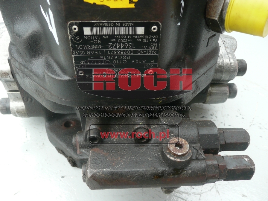 BRUENINGHAUS HYDROMATIK HA10VO110DFR1/31R-PSC62K15 00988871 - Hidrauliskais sūknis - Harvesters: foto 2 BRUENINGHAUS HYDROMATIK HA10VO110DFR1/31R-PSC62K15 00988871 - Hidrauliskais sūknis - Harvesters: foto 2