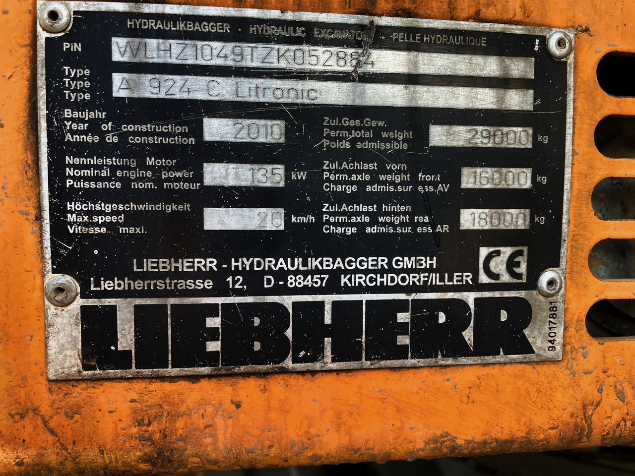 Celtniecības tehnika LIEBHERR A924C LITRONIC: foto 6