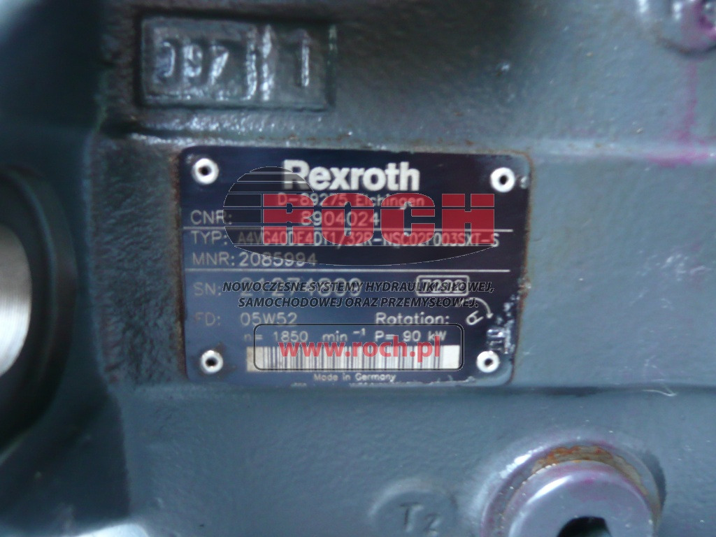 REXROTH A4VG40DE4DT1/32R-NSC02F003SXT-S 2085994 8904024 - Hidrauliskais sūknis: foto 2 REXROTH A4VG40DE4DT1/32R-NSC02F003SXT-S 2085994 8904024 - Hidrauliskais sūknis: foto 2