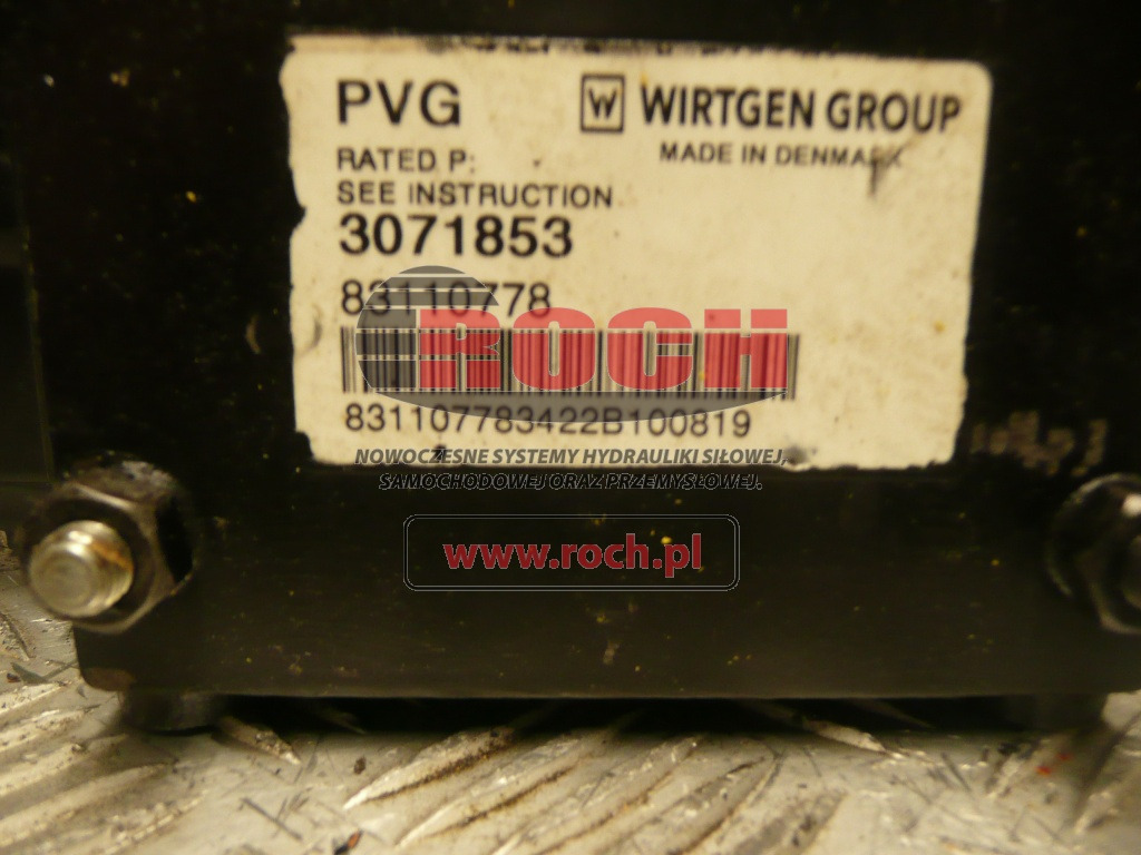 WIRTGEN PVG 3071853 83110778 - 1 SEKCYJNY + 11172734 11-32VDC - Hidrauliskais vārsts: foto 1 WIRTGEN PVG 3071853 83110778 - 1 SEKCYJNY + 11172734 11-32VDC - Hidrauliskais vārsts: foto 1