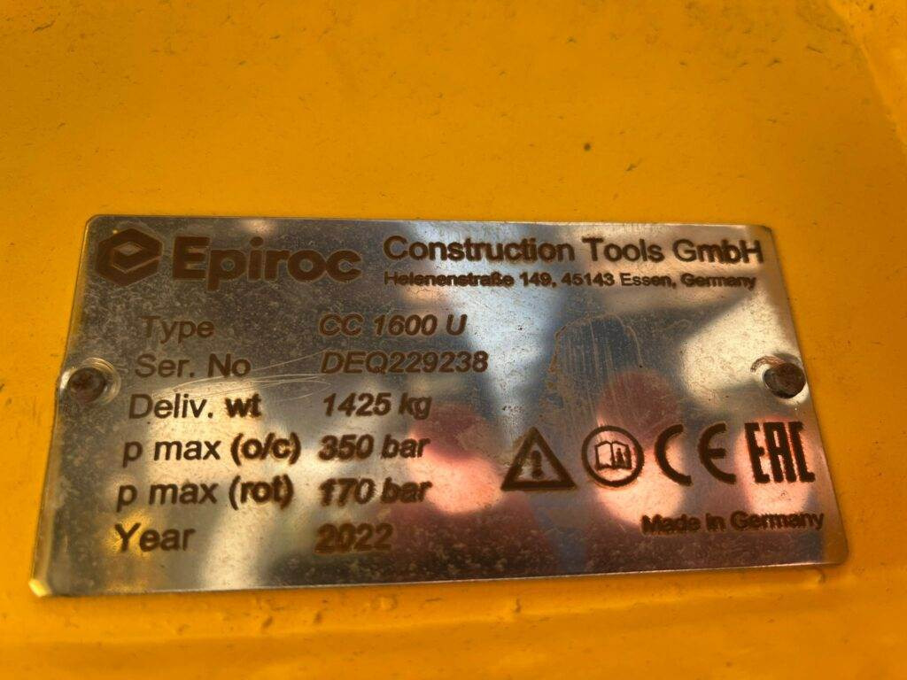 Epiroc Abbruchzange CC1600U - Demolēšanas šķēres - Celtniecības tehnika: foto 4 Epiroc Abbruchzange CC1600U - Demolēšanas šķēres - Celtniecības tehnika: foto 4