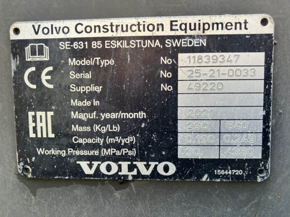 Volvo Böschungslöffel hydr. - Ekskavators-iekrāvējs: foto 4 Volvo Böschungslöffel hydr. - Ekskavators-iekrāvējs: foto 4
