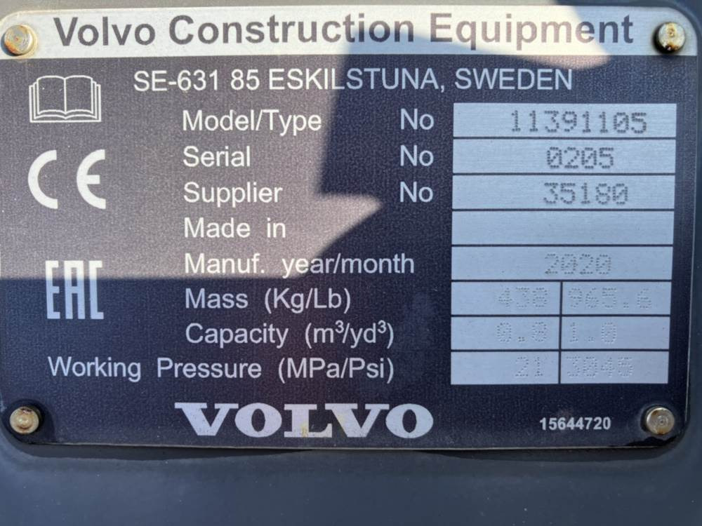 Volvo Klappschaufel mit Messer -P Aufnahme - Kauss: foto 5 Volvo Klappschaufel mit Messer -P Aufnahme - Kauss: foto 5