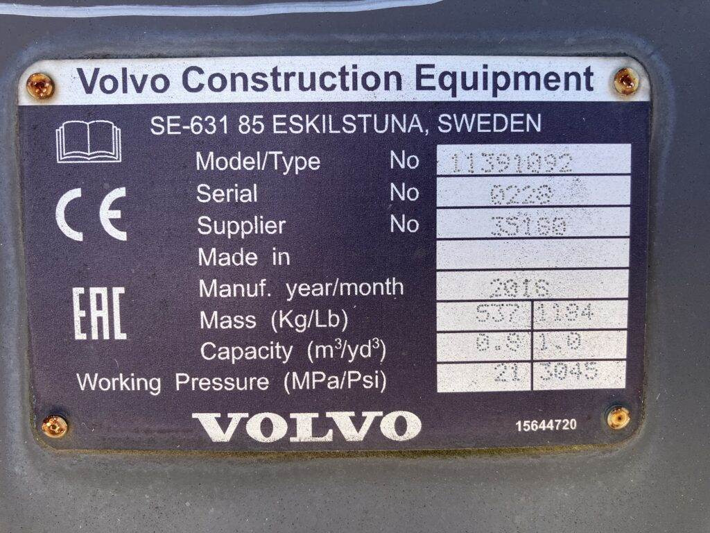 Volvo Klappschaufel mit Zähnen TPZ - Kauss: foto 5 Volvo Klappschaufel mit Zähnen TPZ - Kauss: foto 5
