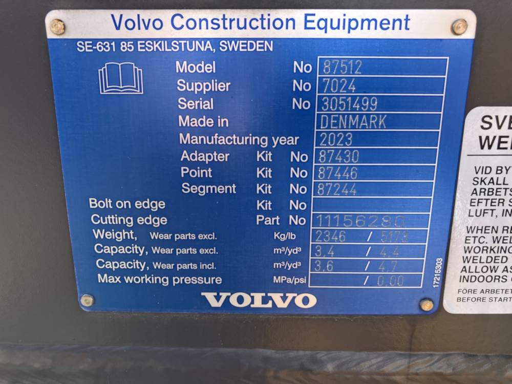 Volvo Schaufel mit Zähnen - Kauss: foto 5 Volvo Schaufel mit Zähnen - Kauss: foto 5