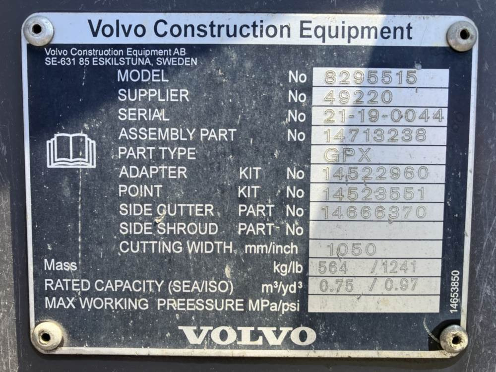Volvo Tieflöffel mit Zähnen S60 - Ekskavators-iekrāvējs: foto 5 Volvo Tieflöffel mit Zähnen S60 - Ekskavators-iekrāvējs: foto 5