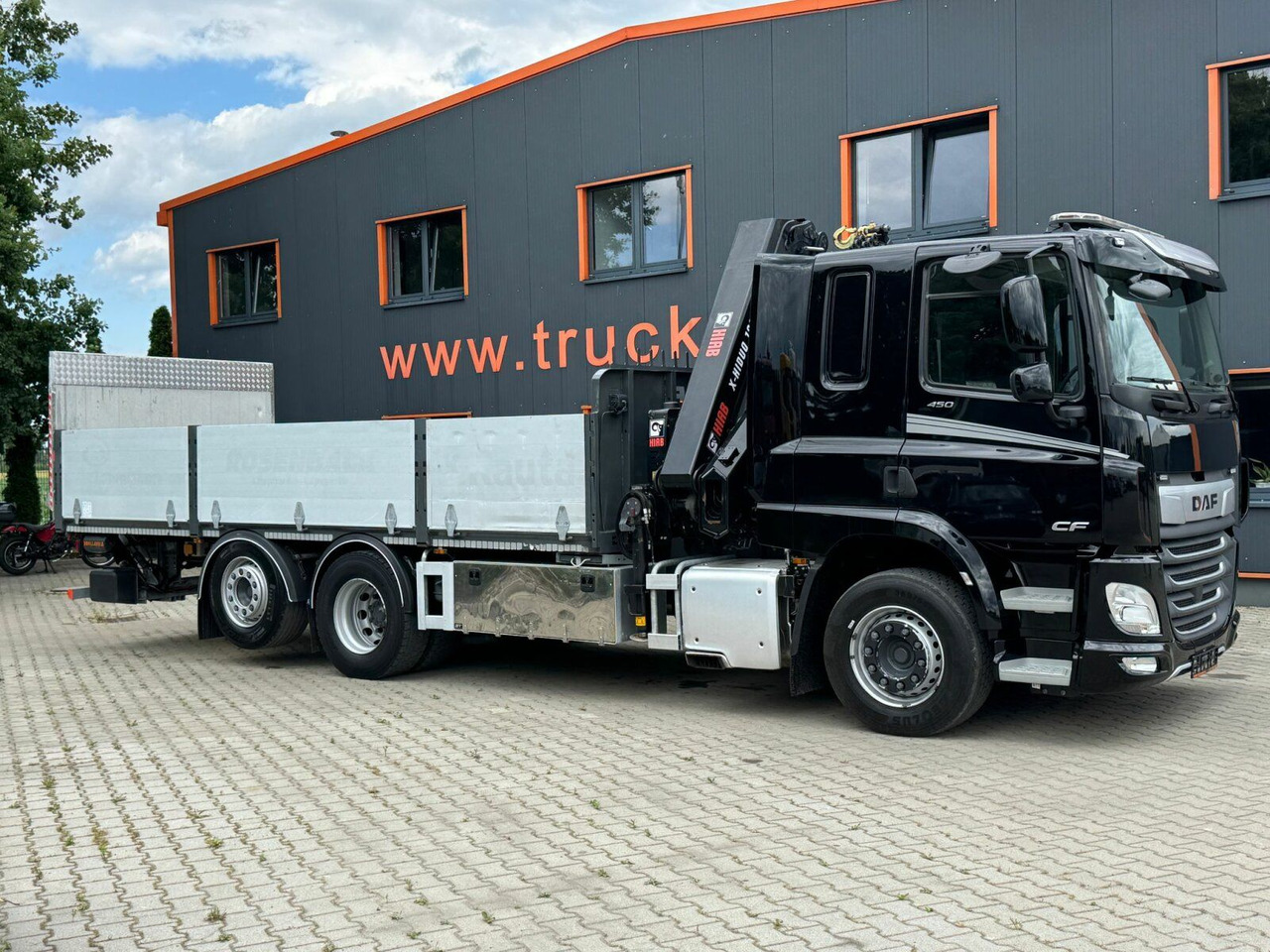 DAF CF 450 FAN 6x2 Pritsche mit Kran HIAB 188 E-6 - Bortu kravas automašīna/ Platforma, Kravas auto ar manipulatoru: foto 5 DAF CF 450 FAN 6x2 Pritsche mit Kran HIAB 188 E-6 - Bortu kravas automašīna/ Platforma, Kravas auto ar manipulatoru: foto 5