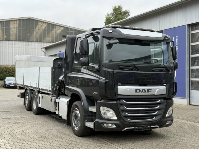 DAF CF 450 FAN 6x2 Pritsche mit Kran HIAB 188 E-6 - Kravas auto ar manipulatoru: foto 1 DAF CF 450 FAN 6x2 Pritsche mit Kran HIAB 188 E-6 - Kravas auto ar manipulatoru: foto 1