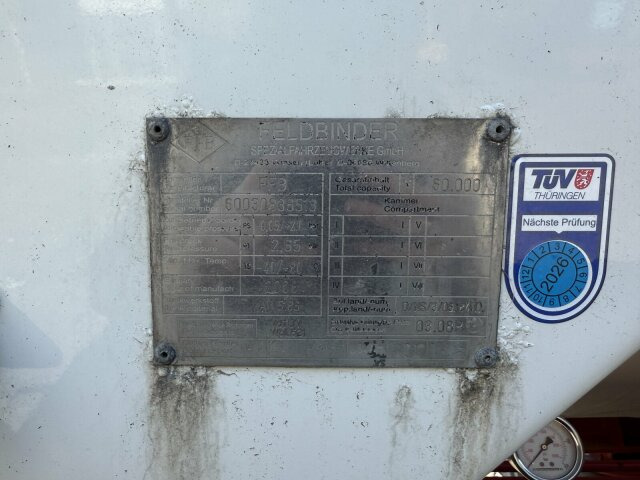 Feldbinder KIP 60.3 Silo 60.000 L 3 Achse ADR - Silosa puspiekabe: foto 5 Feldbinder KIP 60.3 Silo 60.000 L 3 Achse ADR - Silosa puspiekabe: foto 5