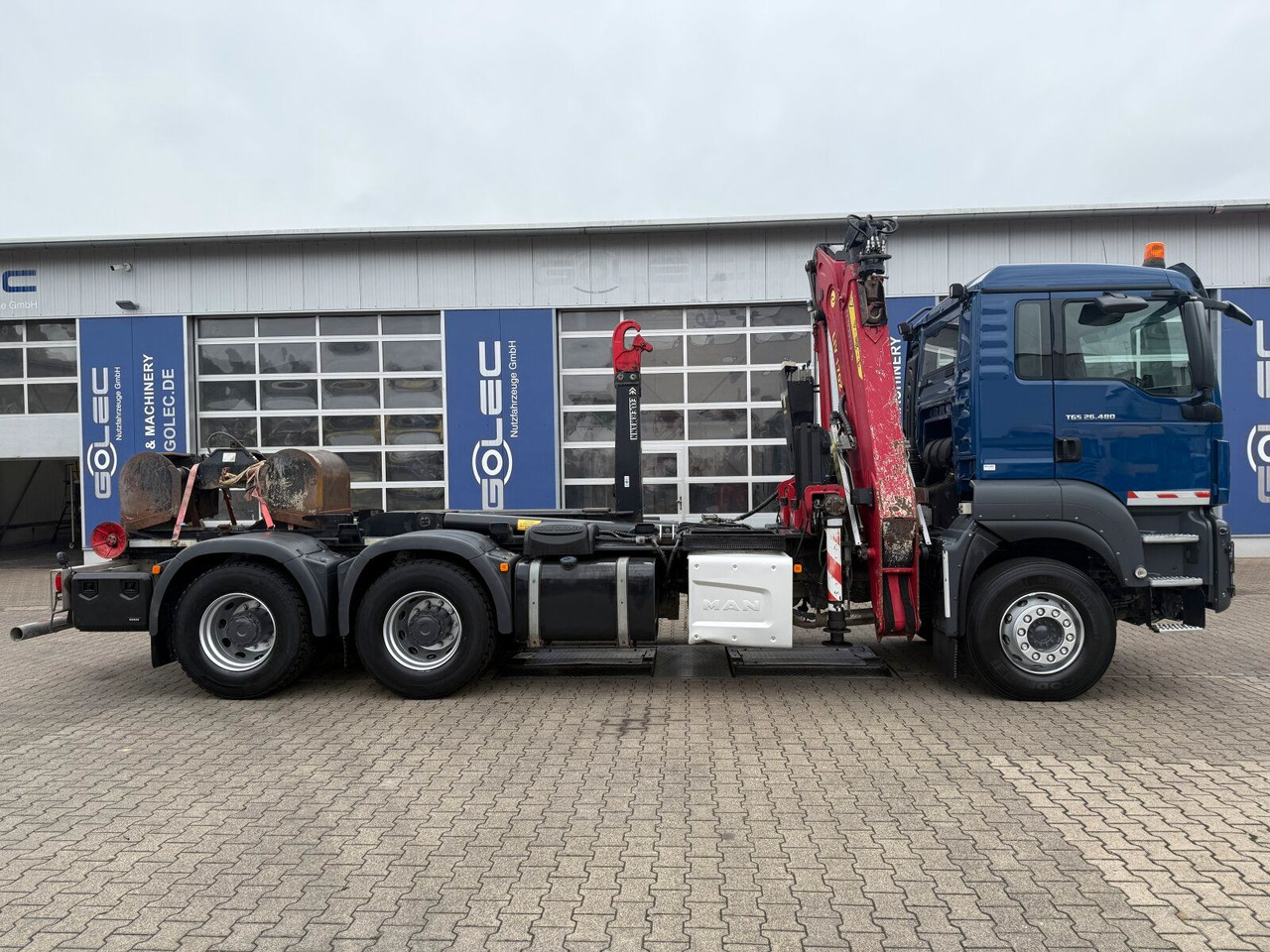 MAN TGS 28.480 6x4 Abrollkipper Kran Greifer 4,63 T - Kravas auto ar manipulatoru: foto 2 MAN TGS 28.480 6x4 Abrollkipper Kran Greifer 4,63 T - Kravas auto ar manipulatoru: foto 2