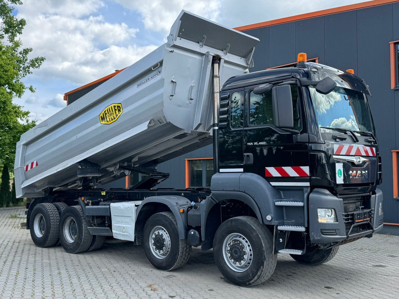 Būvgružu konteineru vedējs MAN TGS 35.460 8x6 BB Muldenkipper Meiller: foto 13