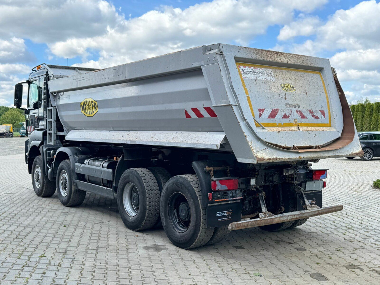 Būvgružu konteineru vedējs MAN TGS 35.460 8x6 BB Muldenkipper Meiller: foto 11