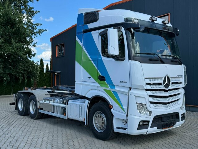 Mercedes-Benz ACTROS 2658 6x2 Abrollkipper MEILLER RK 26.67K - Pacēlājs ar āķi: foto 1 Mercedes-Benz ACTROS 2658 6x2 Abrollkipper MEILLER RK 26.67K - Pacēlājs ar āķi: foto 1