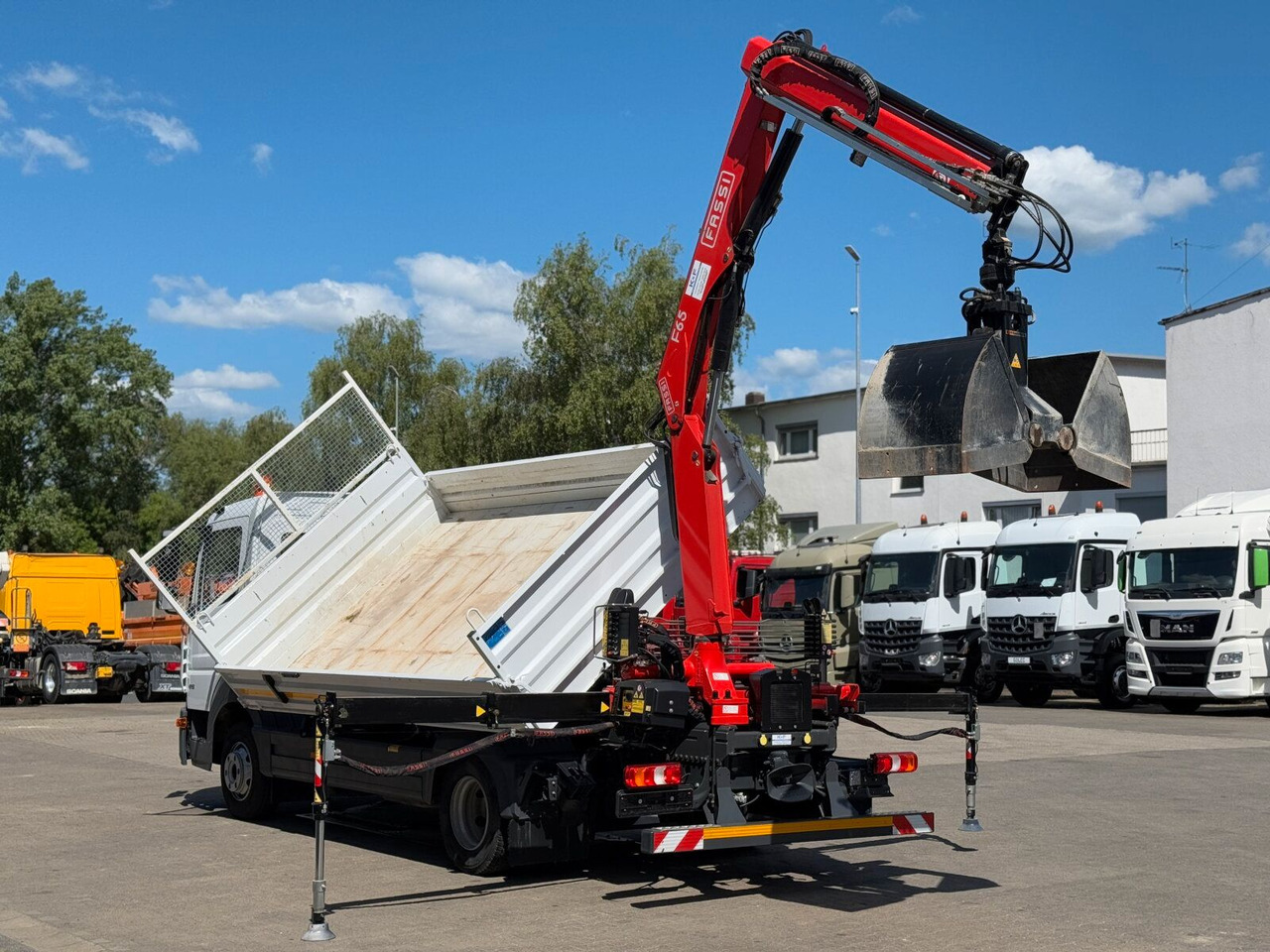 Kravas auto ar manipulatoru Mercedes-Benz ATEGO 818 4x2 Euro 6 Kipper Kran FASSI F65B.0.22: foto 10