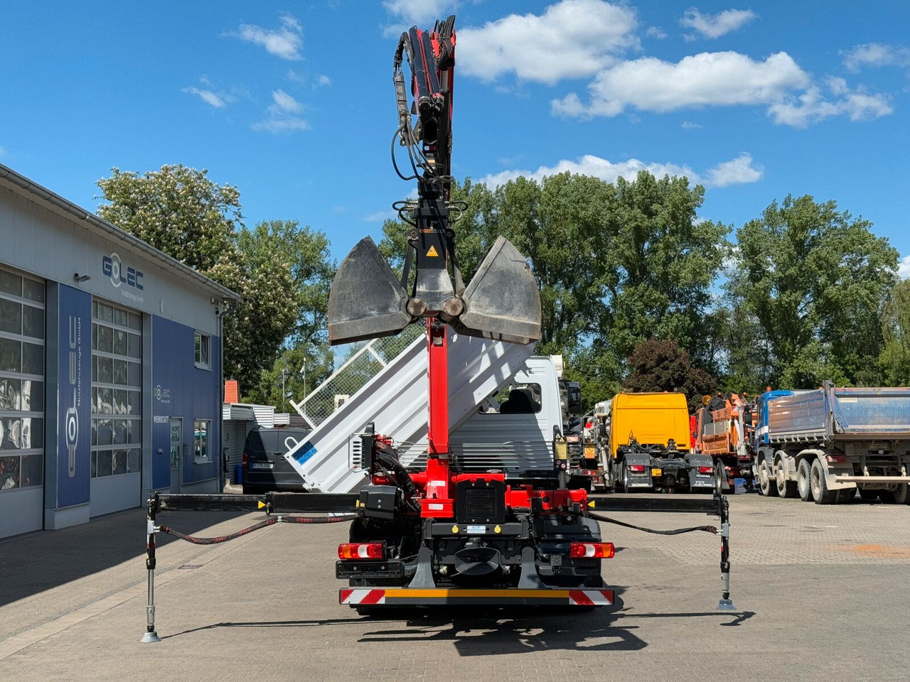 Kravas auto ar manipulatoru Mercedes-Benz ATEGO 818 4x2 Euro 6 Kipper Kran FASSI F65B.0.22: foto 8