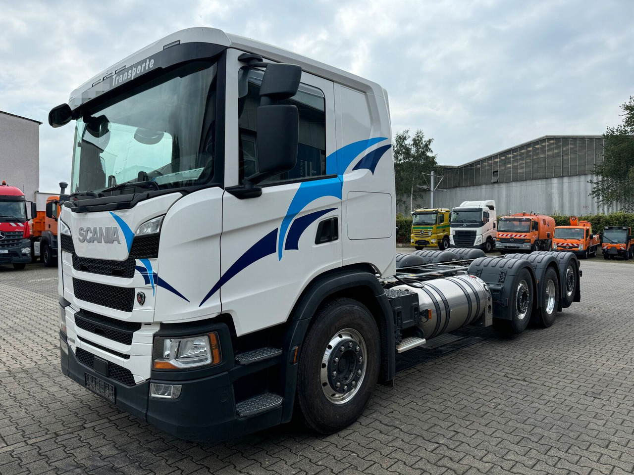Scania G 410 B8x2*6 NB LNG Fahrgestell Nebenantrieb - Šasija kravas automašīna, Kravas auto ar manipulatoru: foto 2 Scania G 410 B8x2*6 NB LNG Fahrgestell Nebenantrieb - Šasija kravas automašīna, Kravas auto ar manipulatoru: foto 2