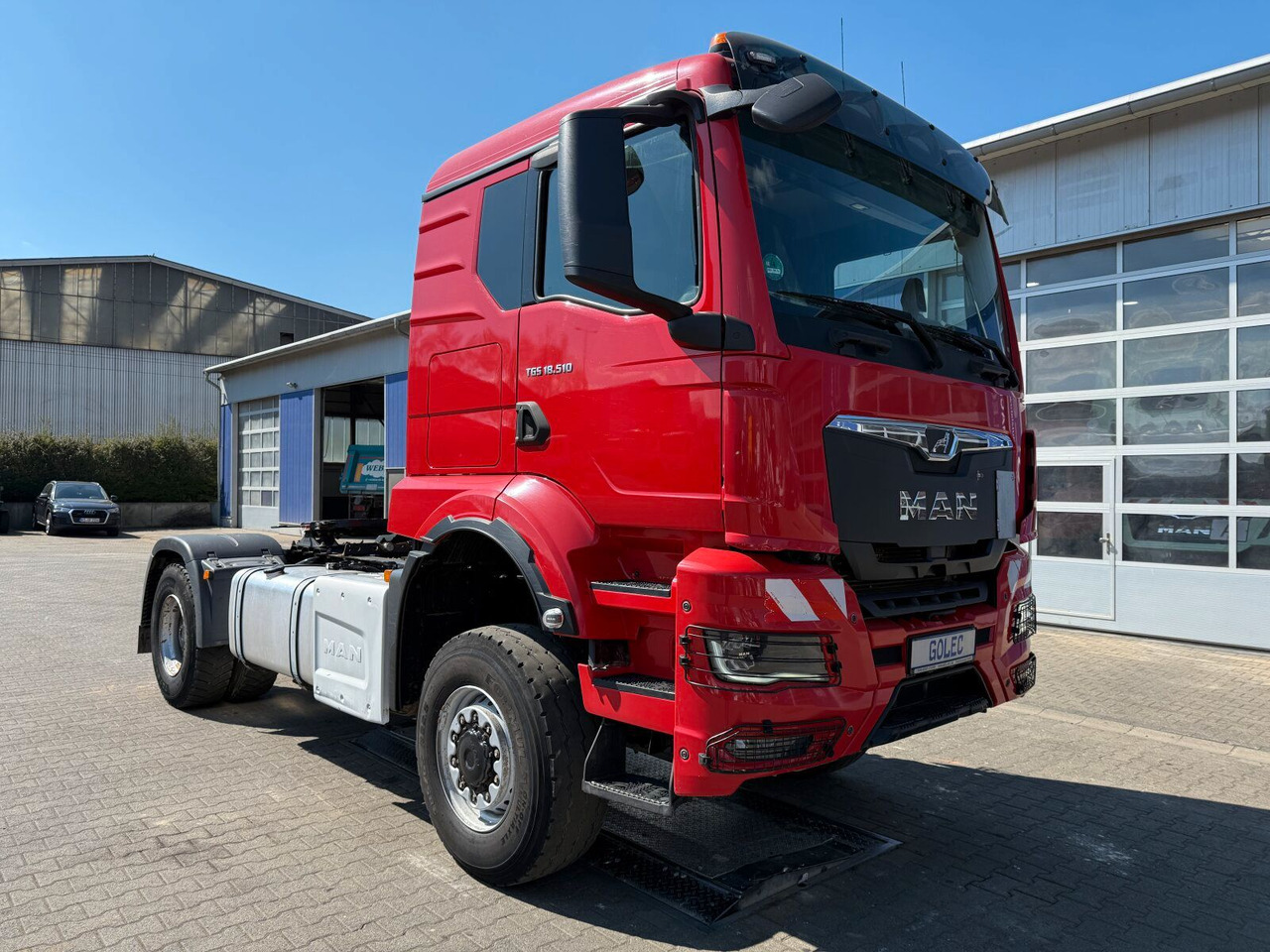 MAN TGS 18.510 4x4 SZM - Kipphyd. Blatt Luft Pritard - Vilcējs: foto 1 MAN TGS 18.510 4x4 SZM - Kipphyd. Blatt Luft Pritard - Vilcējs: foto 1