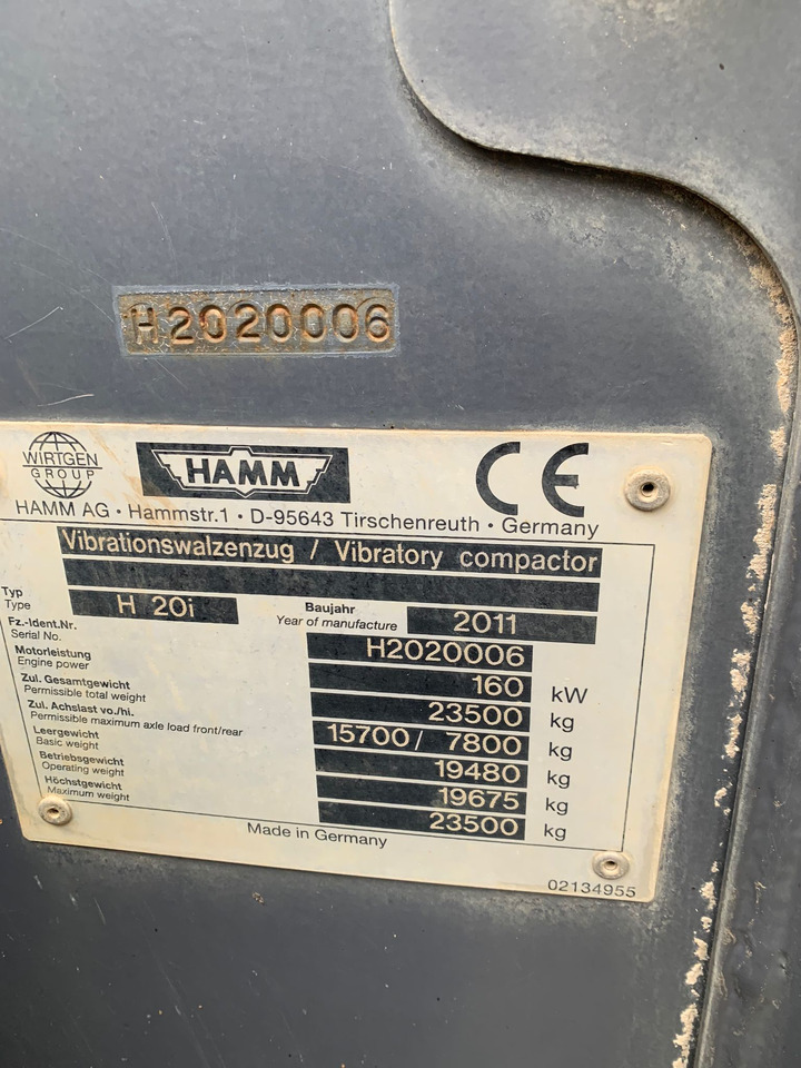 HAMM H 20 I - Vibrorullis: foto 1 HAMM H 20 I - Vibrorullis: foto 1