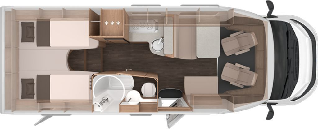 Knaus L!VE TI 700 MEG Platinum Selection 180 PS/Automa - Daļēji integrētais kemperis: foto 2 Knaus L!VE TI 700 MEG Platinum Selection 180 PS/Automa - Daļēji integrētais kemperis: foto 2