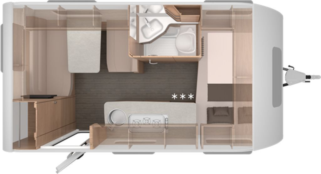 Knaus Südwind 420 QD 60 YEARS Kühlschrank 142l - Dzīvojamais treileris: foto 2 Knaus Südwind 420 QD 60 YEARS Kühlschrank 142l - Dzīvojamais treileris: foto 2