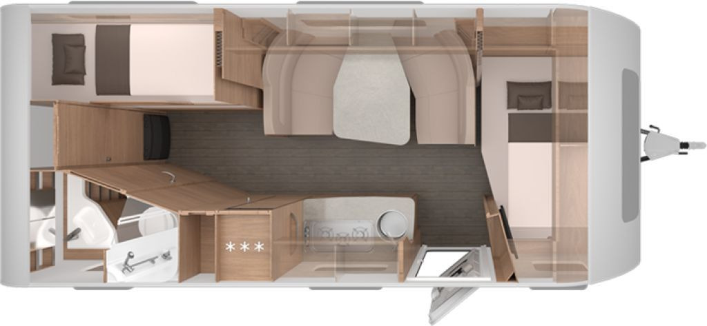 Knaus Südwind 580 QS 60 YEARS Kühlschrank 177l - Dzīvojamais treileris: foto 2 Knaus Südwind 580 QS 60 YEARS Kühlschrank 177l - Dzīvojamais treileris: foto 2