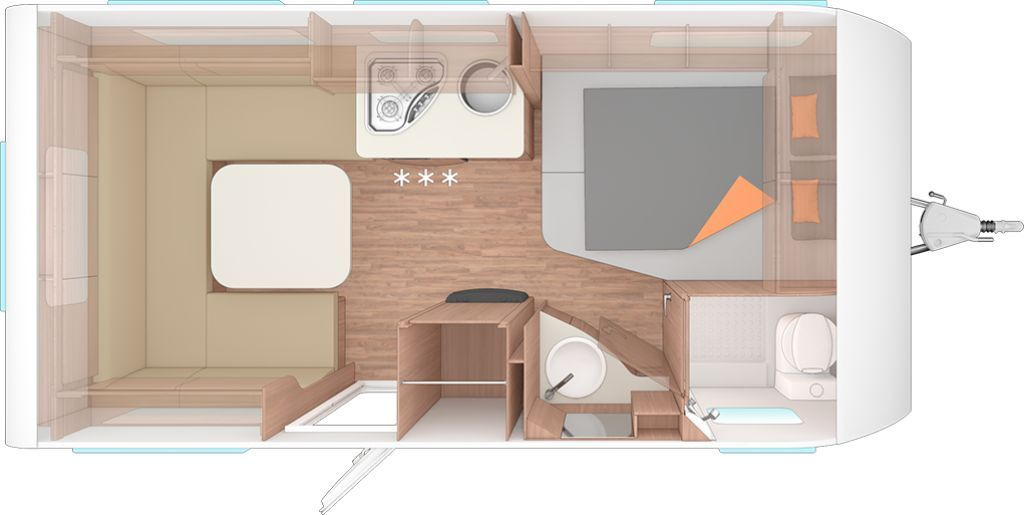 Weinsberg CaraOne 450 FU Dachklima/Markise - Dzīvojamais treileris: foto 2 Weinsberg CaraOne 450 FU Dachklima/Markise - Dzīvojamais treileris: foto 2