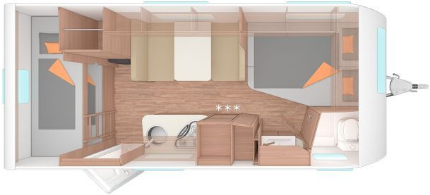 Weinsberg CaraOne 500 FDK Viel Ausstattung - Dzīvojamais treileris: foto 2 Weinsberg CaraOne 500 FDK Viel Ausstattung - Dzīvojamais treileris: foto 2