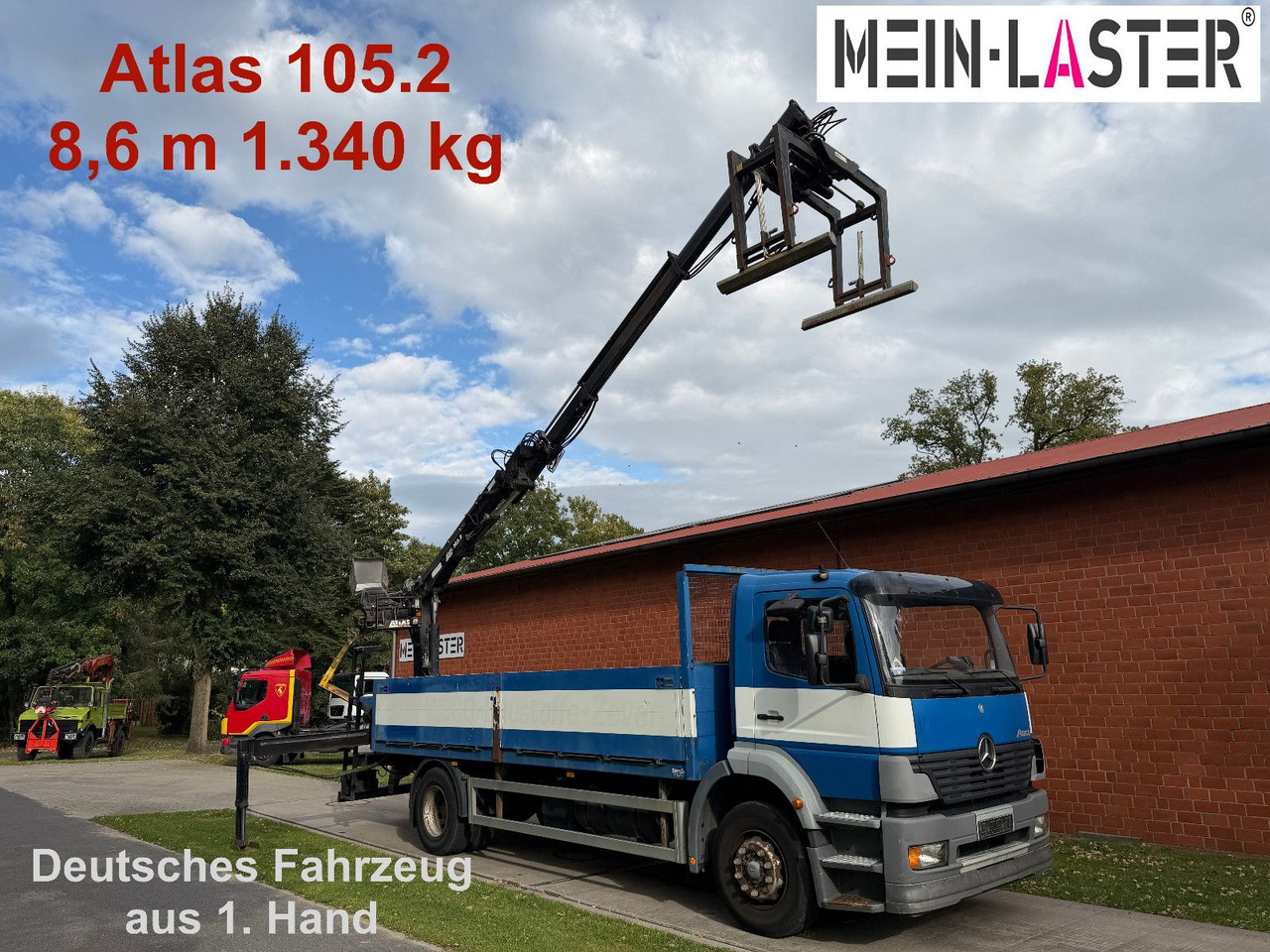 Mercedes-Benz 1823 Atego Atlas 105.2 1.Hand nur 226.000 km - Bortu kravas automašīna/ Platforma, Kravas auto ar manipulatoru: foto 1 Mercedes-Benz 1823 Atego Atlas 105.2 1.Hand nur 226.000 km - Bortu kravas automašīna/ Platforma, Kravas auto ar manipulatoru: foto 1
