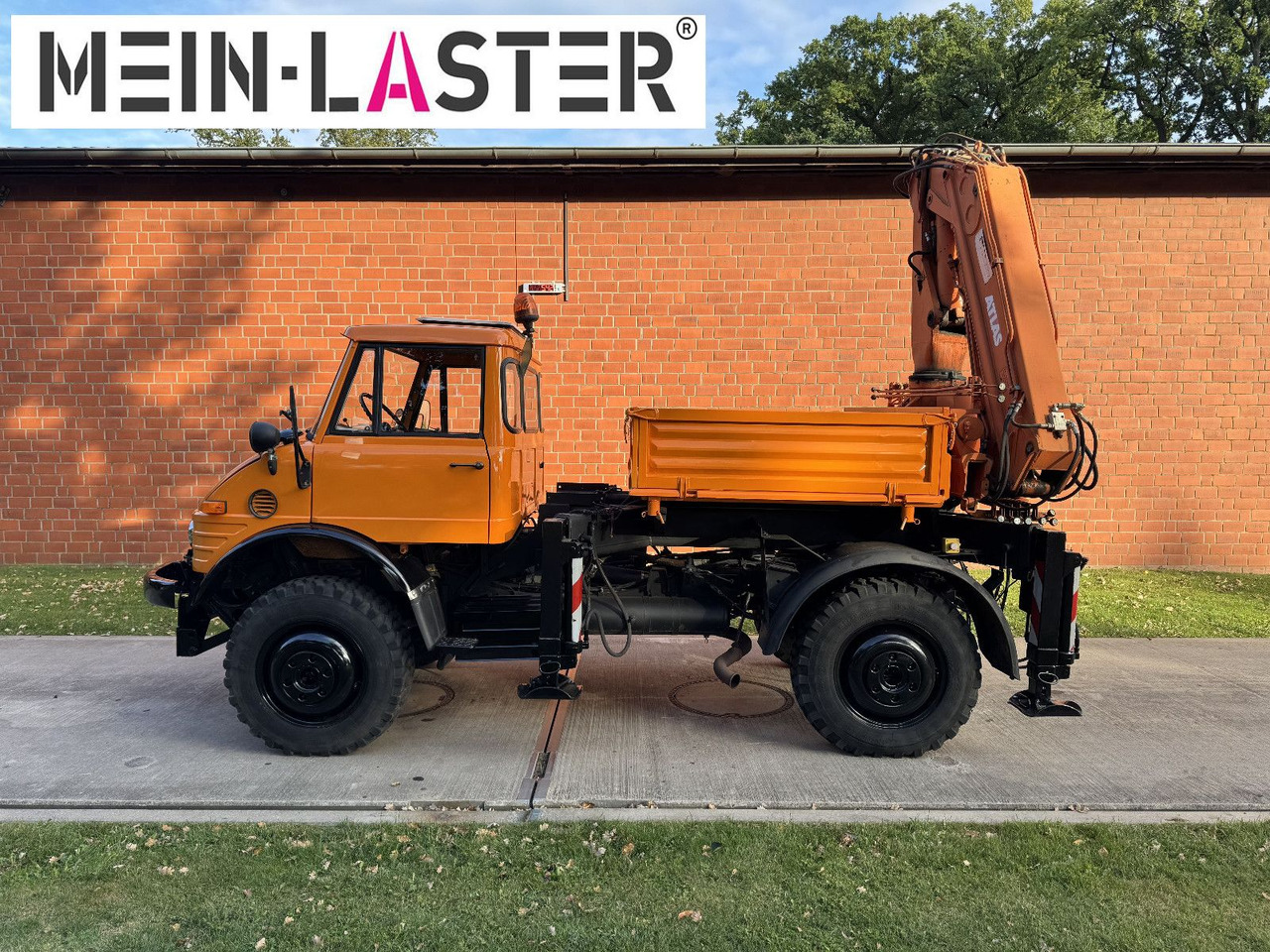 Unimog U 1100 Atlas AK 3006 nur 14.215 km-1. Hand - Kravas auto ar manipulatoru, Bortu kravas automašīna/ Platforma: foto 4 Unimog U 1100 Atlas AK 3006 nur 14.215 km-1. Hand - Kravas auto ar manipulatoru, Bortu kravas automašīna/ Platforma: foto 4