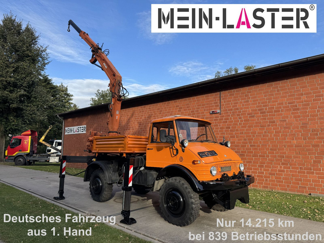Unimog U 1100 Atlas AK 3006 nur 14.215 km-1. Hand - Kravas auto ar manipulatoru, Bortu kravas automašīna/ Platforma: foto 1 Unimog U 1100 Atlas AK 3006 nur 14.215 km-1. Hand - Kravas auto ar manipulatoru, Bortu kravas automašīna/ Platforma: foto 1