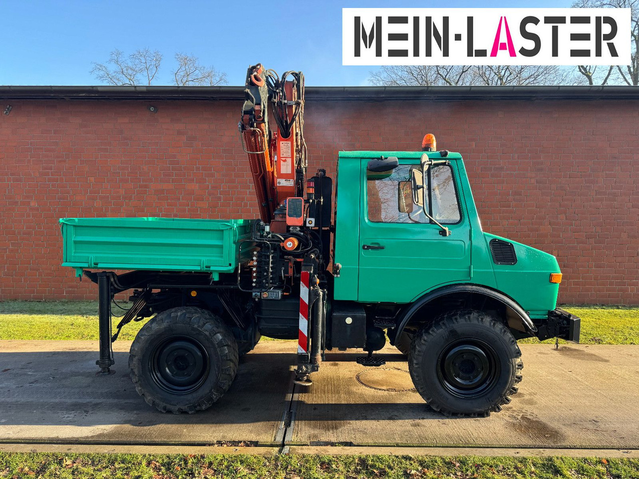 Unimog U 1200 Atlas 75.2 Kran 14 m Funk FB *1. Hand - Kravas auto ar manipulatoru, Kravas automašīna pašizgāzējs: foto 5 Unimog U 1200 Atlas 75.2 Kran 14 m Funk FB *1. Hand - Kravas auto ar manipulatoru, Kravas automašīna pašizgāzējs: foto 5