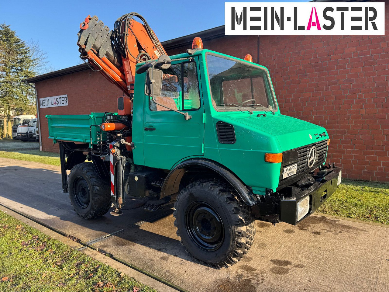Unimog U 1200 Atlas 75.2 Kran 14 m Funk FB *1. Hand - Kravas auto ar manipulatoru, Kravas automašīna pašizgāzējs: foto 4 Unimog U 1200 Atlas 75.2 Kran 14 m Funk FB *1. Hand - Kravas auto ar manipulatoru, Kravas automašīna pašizgāzējs: foto 4