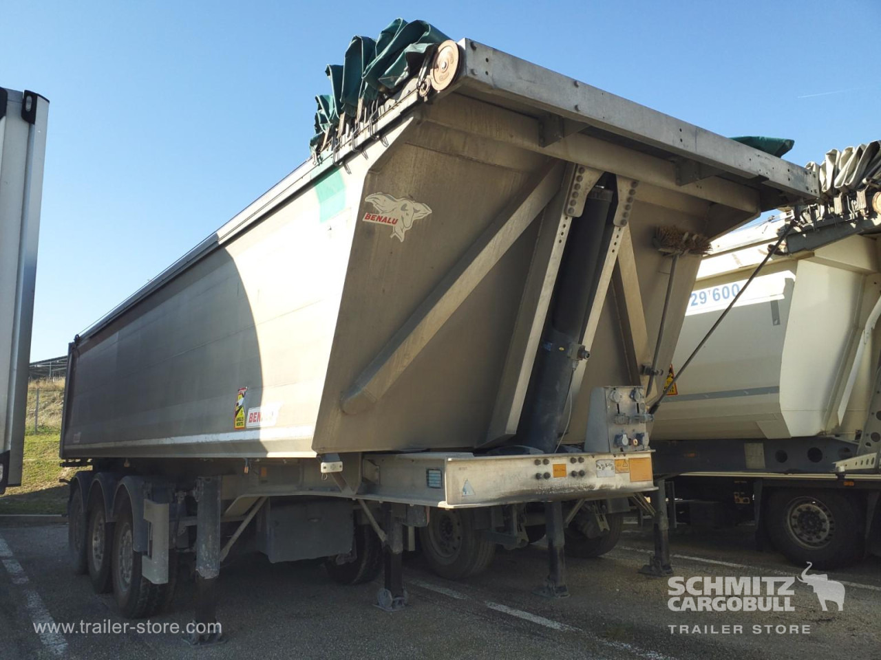 BENALU Tipper Alu-square sided body 25m³ - Puspiekabe pašizgāzējs: foto 1 BENALU Tipper Alu-square sided body 25m³ - Puspiekabe pašizgāzējs: foto 1