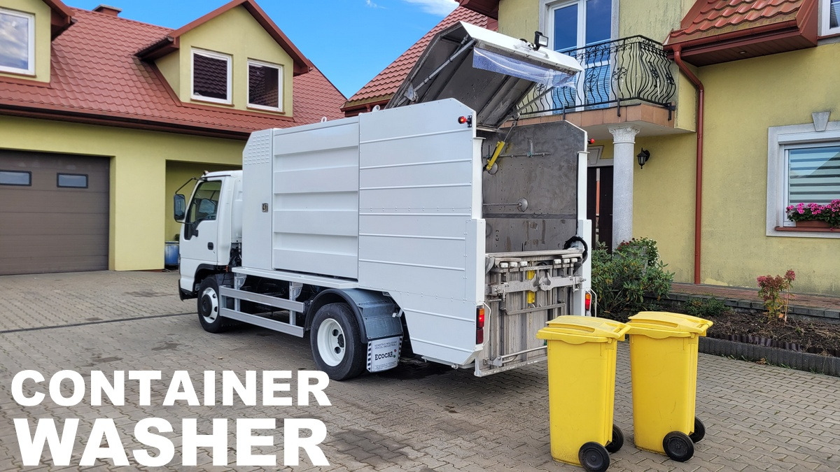 Isuzu NQR75 Container washer laveuse lavacassonetti myjka - Atkritumu vedējs: foto 1 Isuzu NQR75 Container washer laveuse lavacassonetti myjka - Atkritumu vedējs: foto 1