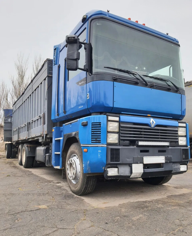 RENAULT Magnum 430 6x2 Grain truck - Bortu kravas automašīna/ Platforma: foto 1 RENAULT Magnum 430 6x2 Grain truck - Bortu kravas automašīna/ Platforma: foto 1