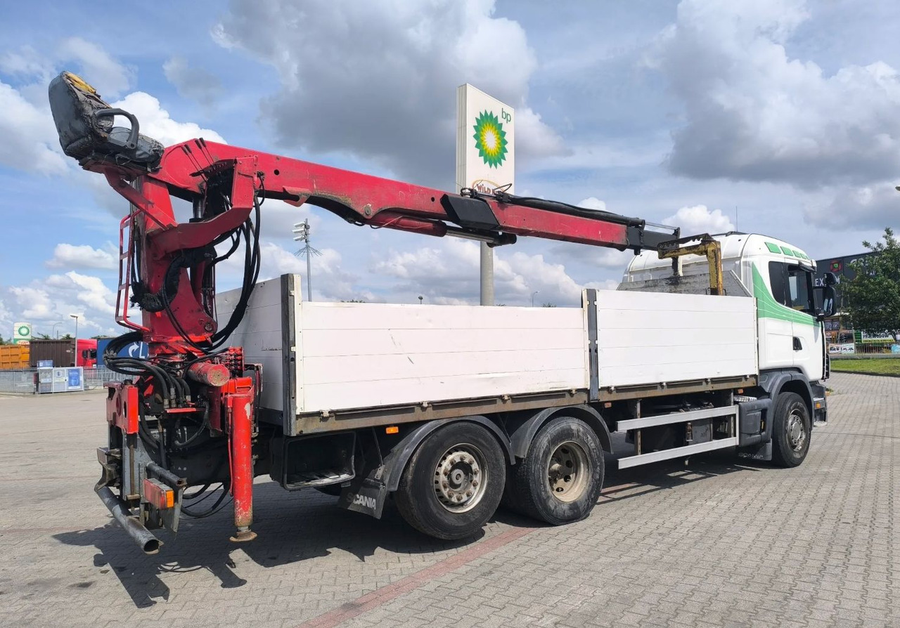Bortu kravas automašīna/ Platforma, Kravas auto ar manipulatoru SCANIA 144.460: foto 7