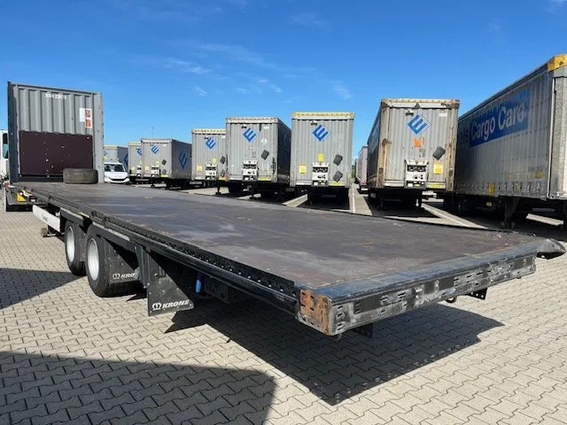 Puspiekabe slēgtā virsbūve Krone 2023 Krone XL mega hupac flat with damage: foto 17