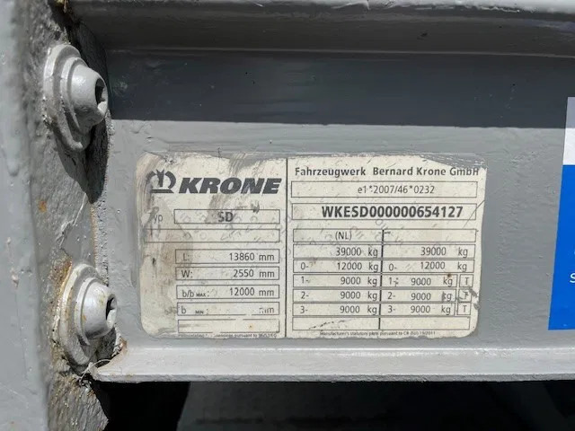 Krone 2x stack of 4x mega flat trailer - Bortu puspiekabe/ Platforma: foto 3 Krone 2x stack of 4x mega flat trailer - Bortu puspiekabe/ Platforma: foto 3