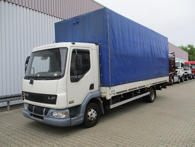 DAF DAF AE 45.150 LF Plane Spriegel LBW DAF AE 45.150 LF 4x2, Plane Spriegel LBW - Kravas automašīna ar tentu: foto 1 DAF DAF AE 45.150 LF Plane Spriegel LBW DAF AE 45.150 LF 4x2, Plane Spriegel LBW - Kravas automašīna ar tentu: foto 1