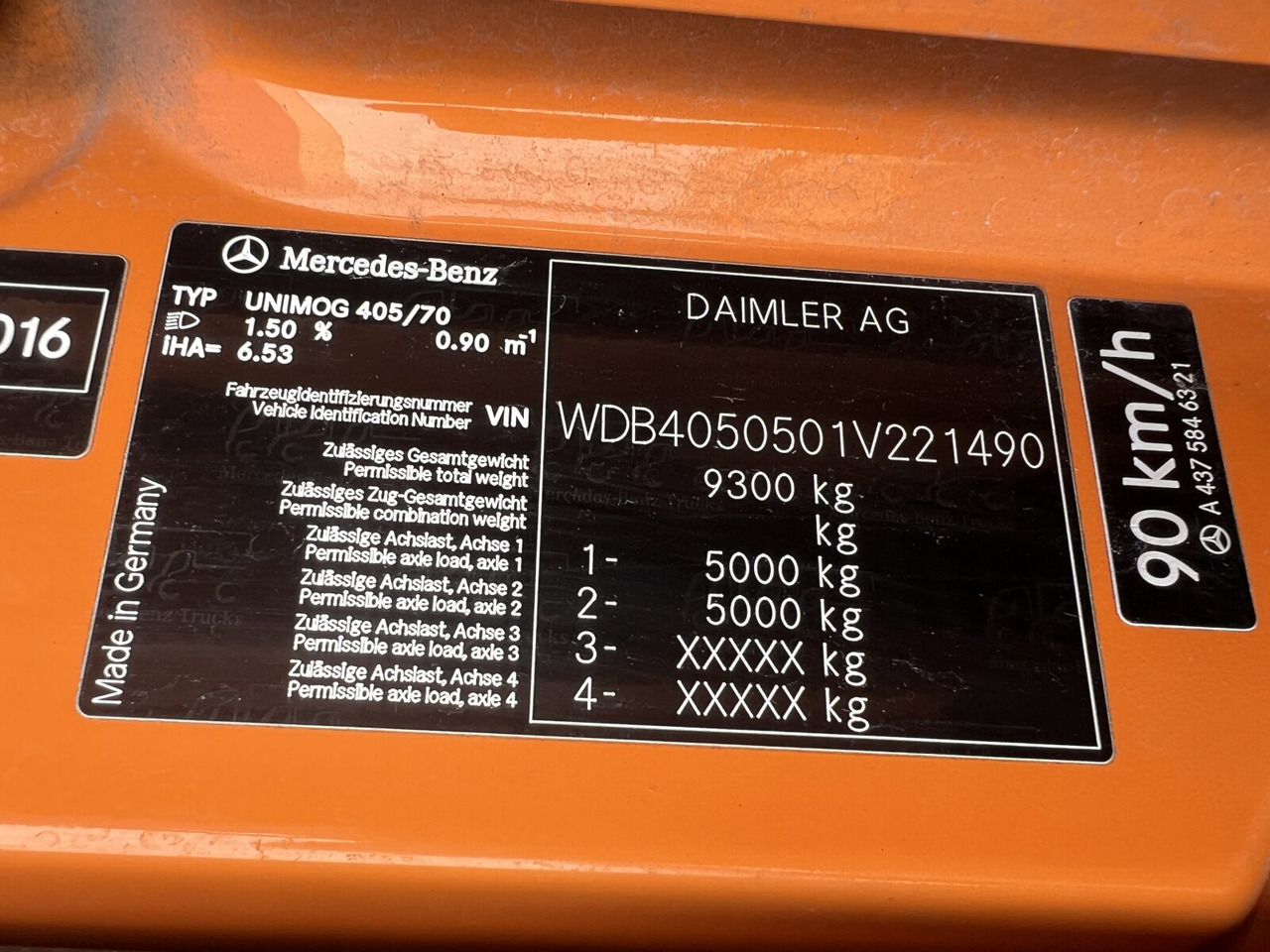 Unimog U 20 U405/70 4x4 U 20 U405/70 4x4, Kipper, Winterdienstplatte - Komercauto: foto 5 Unimog U 20 U405/70 4x4 U 20 U405/70 4x4, Kipper, Winterdienstplatte - Komercauto: foto 5