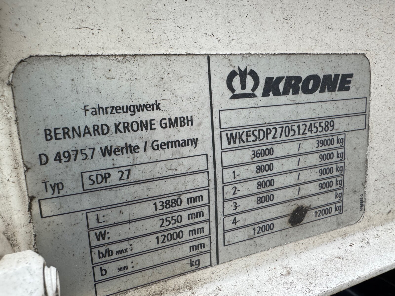 Krone SDP 27 SDP 27 , Edscha-Verdeck, Ex-Fahrschule - Bortu puspiekabe/ Platforma: foto 5 Krone SDP 27 SDP 27 , Edscha-Verdeck, Ex-Fahrschule - Bortu puspiekabe/ Platforma: foto 5