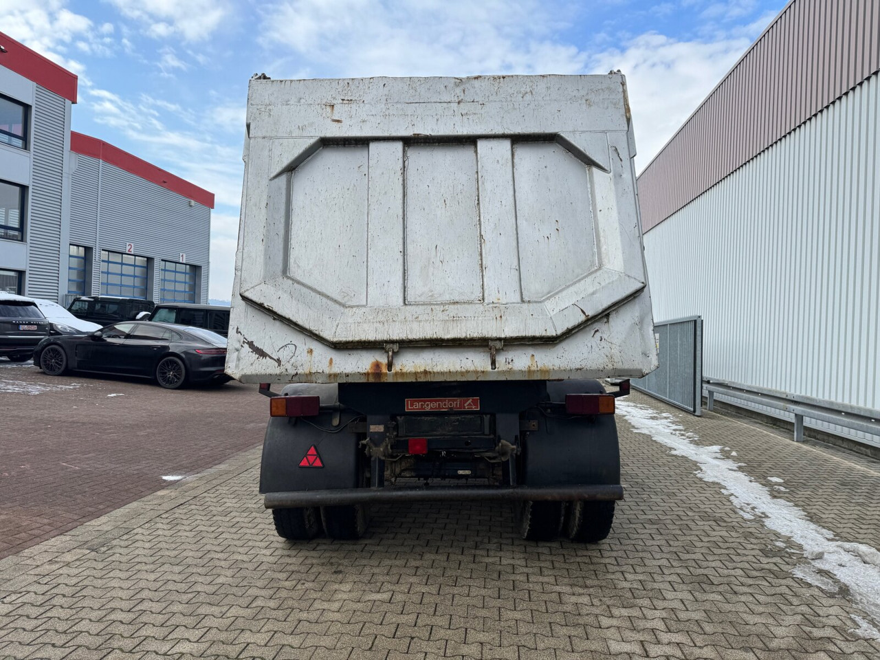 Puspiekabe pašizgāzējs Langendorf SKA-HS 18/27 SKA-HS 18/27, Stahlmulde ca. 24m³: foto 6