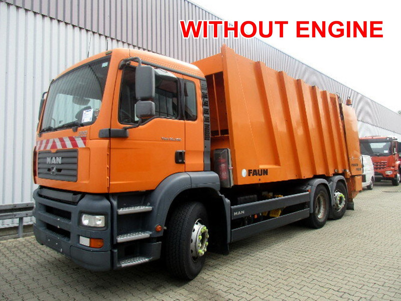 MAN TGA 26.350 6x2-2BL TGA 26.350/400 6x2-2BL FAUN POWER PRESS 524, OHNE MOTOR! - Atkritumu vedējs: foto 1 MAN TGA 26.350 6x2-2BL TGA 26.350/400 6x2-2BL FAUN POWER PRESS 524, OHNE MOTOR! - Atkritumu vedējs: foto 1