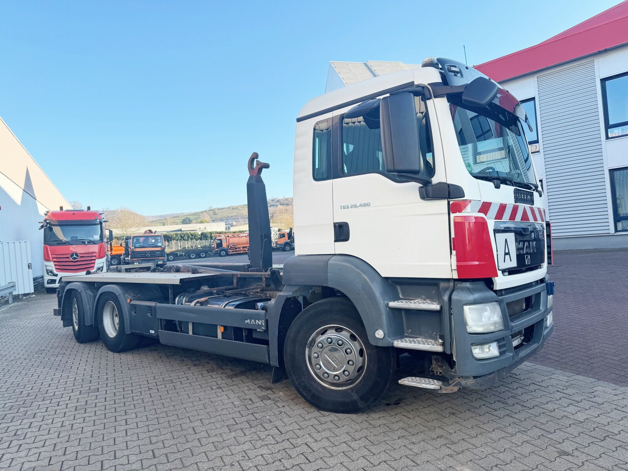 Pacēlājs ar āķi MAN TGS 26.480 6x2-4 BL TGS 26.480 6x2-4 BL, Lenk-Liftachse, VDL Abrollkipper bis 7m Container: foto 8