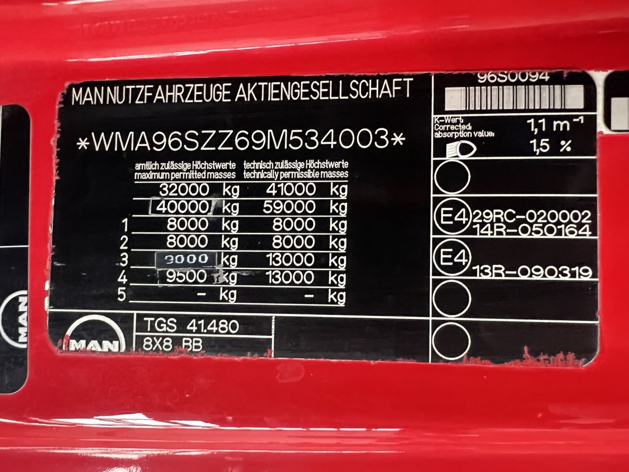MAN TGS 41.480 8X8 BB TGS 41.480 8X8 BB, Motorabtrieb - Pacēlājs ar āķi: foto 5 MAN TGS 41.480 8X8 BB TGS 41.480 8X8 BB, Motorabtrieb - Pacēlājs ar āķi: foto 5