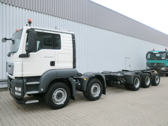 MAN TGS 50.480BB 10x4 TGS 50.480 BB 10x4, 2x VORHANDEN! - Šasija kravas automašīna: foto 1 MAN TGS 50.480BB 10x4 TGS 50.480 BB 10x4, 2x VORHANDEN! - Šasija kravas automašīna: foto 1