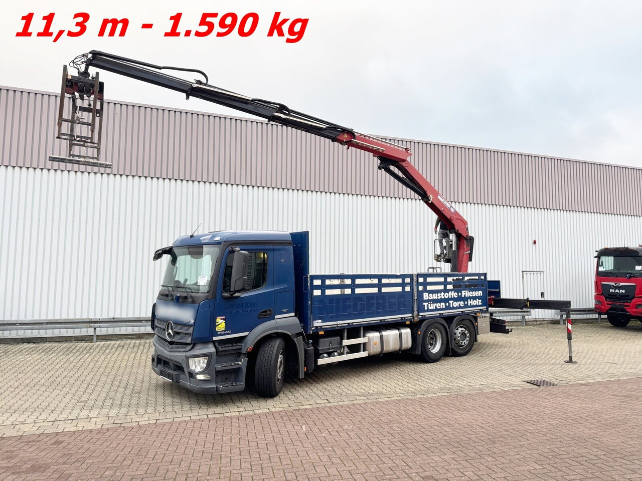 Mercedes-Benz Antos 2540 L 6x2 Antos 2540 L 6x2, Lenkachse, HMF 2110-L3 Heckkran - Kravas auto ar manipulatoru, Bortu kravas automašīna/ Platforma: foto 1 Mercedes-Benz Antos 2540 L 6x2 Antos 2540 L 6x2, Lenkachse, HMF 2110-L3 Heckkran - Kravas auto ar manipulatoru, Bortu kravas automašīna/ Platforma: foto 1